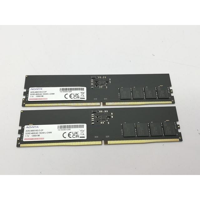 中古】DDR5 16GB 2枚組（合計32GB） DDR5-4800(PC5-38400