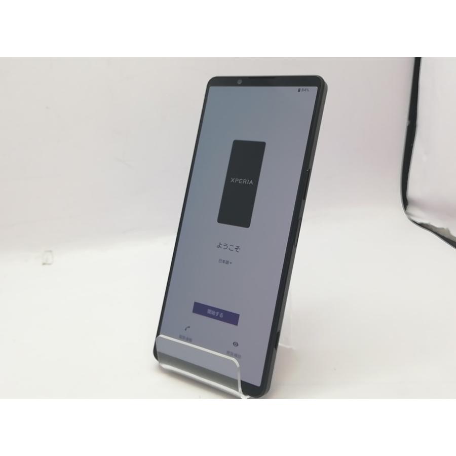 中古】SONY au 【SIMフリー】 Xperia 1 IV ブラック 12GB 256GB SOG06
