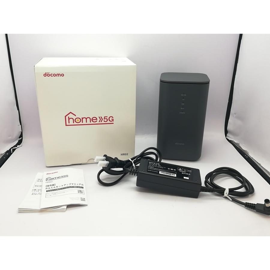 中古】SHARP docomo 【SIMフリー】 home 5G HR02 [ダークグレー]【立川