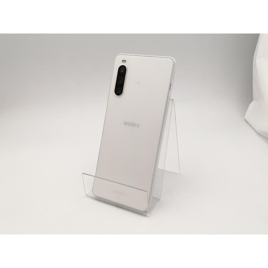 中古】SONY au 【SIMフリー】 Xperia 10 IV ホワイト 6GB 128GB SOG07