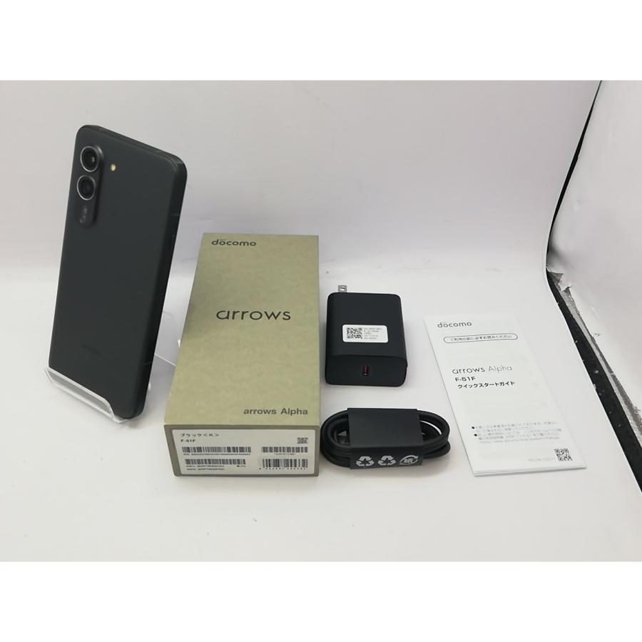 中古】FCNT docomo 【SIMフリー】 arrows Alpha ブラック 12GB 512GB F