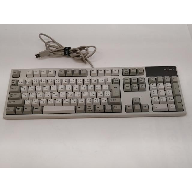 中古】東プレ REALFORCE S R2S-JPV-IV [日本語配列/変荷重/アイボリー 