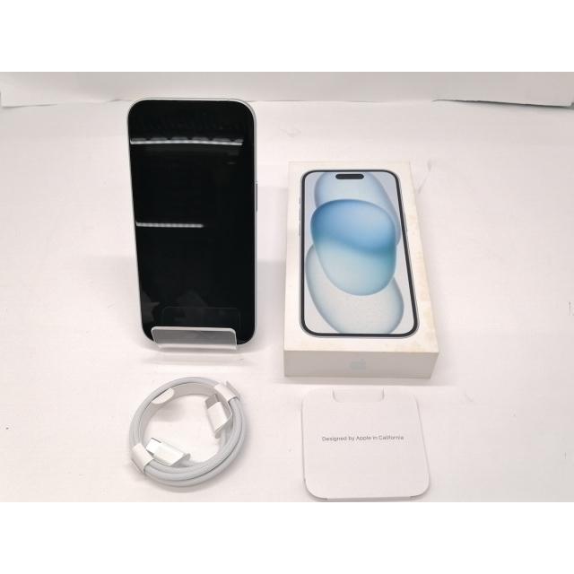 中古】Apple au 【SIMフリー】 iPhone 15 128GB ブルー MTML3J/A【新宿