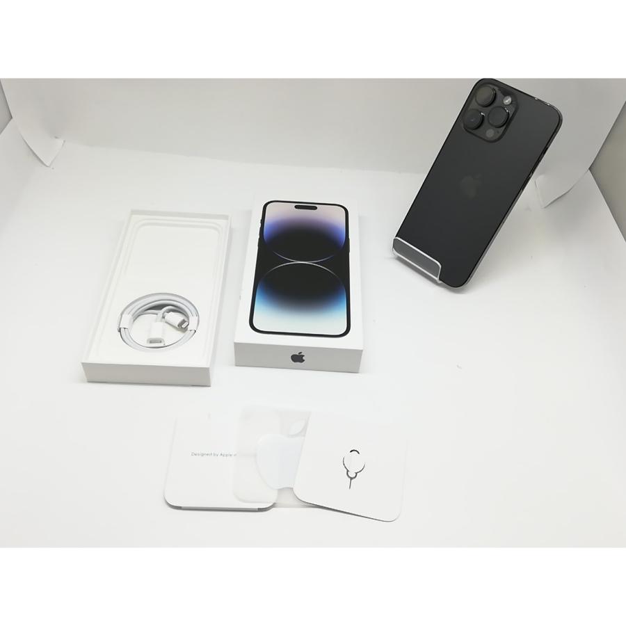 【中古】Apple 国内版 【SIMフリー】 iPhone 14 Pro Max 256GB スペースブラック MQ9A3J/A【宇田川】保証期間１ヶ月【ランクA】の画像
