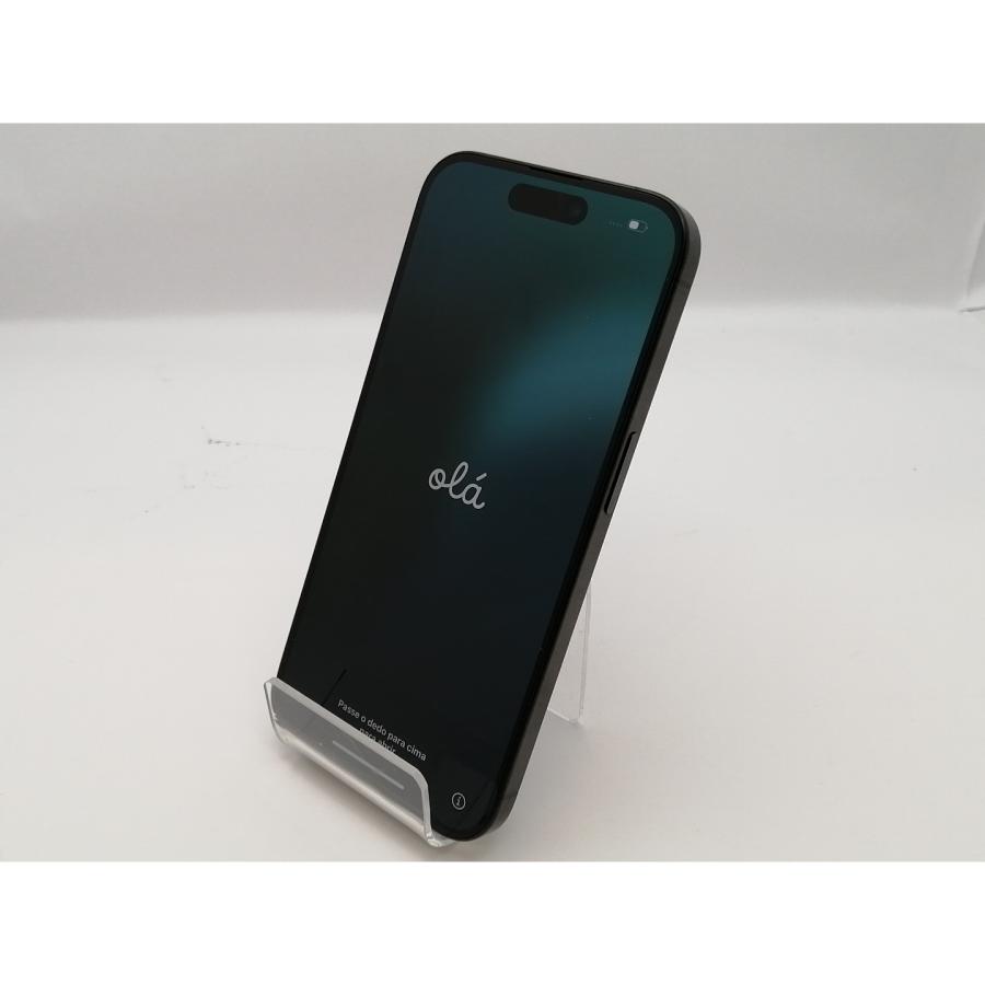 【中古】Apple 楽天モバイル 【SIMフリー】 iPhone 15 Pro 256GB ブラックチタニウム MTUC3J/A【新宿東口】保証期間１ヶ月【ランクC】の画像
