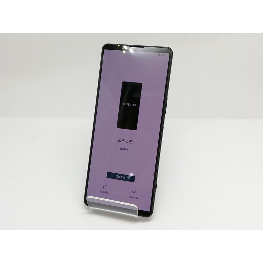 中古】SONY au 【SIMフリー】 Xperia 1 V ブラック 12GB 256GB SOG10