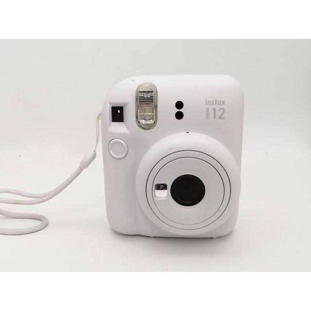 中古】FujiFilm instax mini 12 チェキ [クレイホワイト]【新宿2】保証