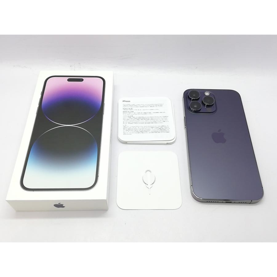 中古】Apple 国内版 【SIMフリー】 iPhone 14 Pro Max 256GB ディープ