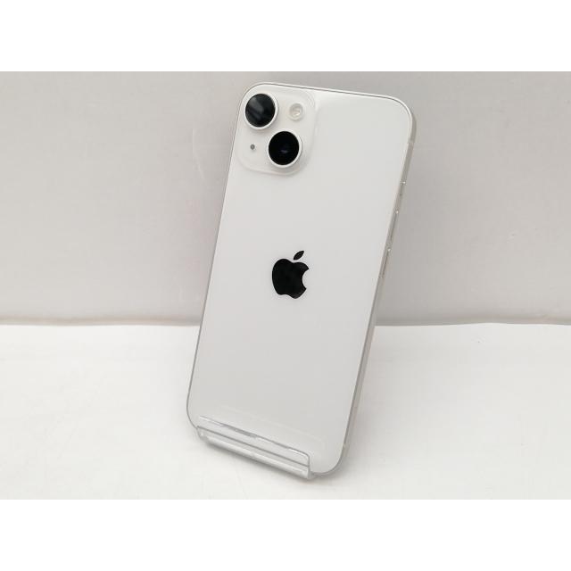 【中古】Apple au 【SIMフリー】 iPhone 14 256GB スターライト MPW33J/A【仙台イービーンズ】保証期間１ヶ月【ランクC】
