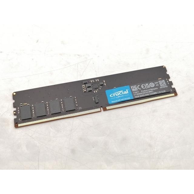 DDR5-6400 8×2 16GBデスクトップ　未使用開封済 中古】DDR5 16GB DDR5-6400(PC5-51200)【デスクトップPC用】【EC