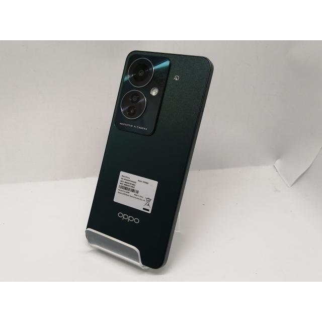 OPPO Reno11 A ダークグリーン 中古品 フィルム ケースセット OPPO