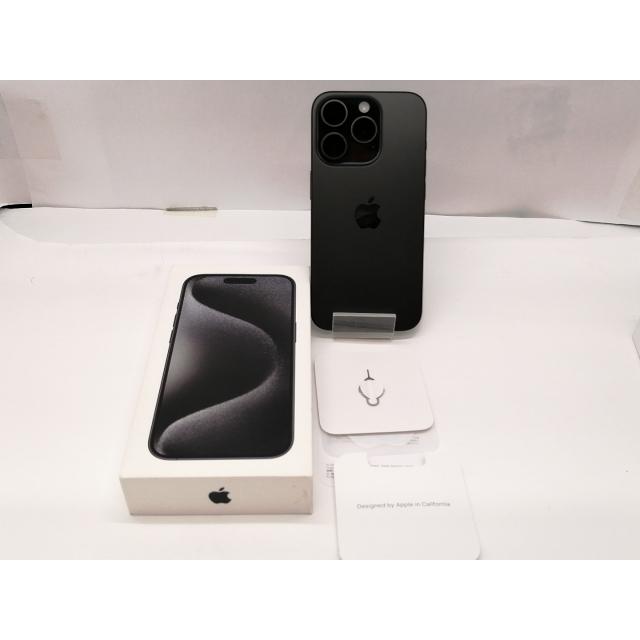 【中古】Apple 国内版 【SIMフリー】 iPhone 15 Pro 512GB ブラックチタニウム MTUH3J/A【静岡】保証期間１ヶ月【ランクB】の画像