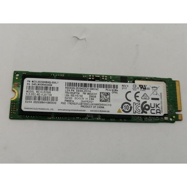 中古】各社 256GB SSD (M.2 2280/PCIe3.0 NVMe)【新宿東口】保証期間1