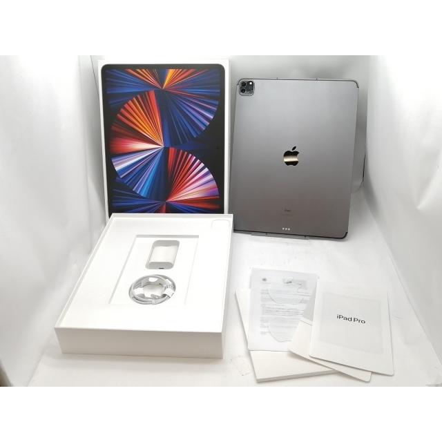【中古】Apple SoftBank 【SIMロック解除済み】 12.9インチ iPad Pro（第5世代/2021） 128GB スペースグレイ MHR43J/A【新宿東口】保証期間１ヶ月【ランクB】の画像