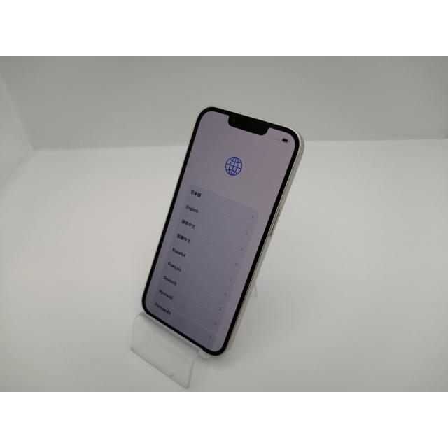 【中古】【赤ロム保証あり】Apple au 【SIMフリー】 iPhone 14 128GB スターライト MPUQ3J/A【新宿東口】保証期間１ヶ月【ランクB】の画像