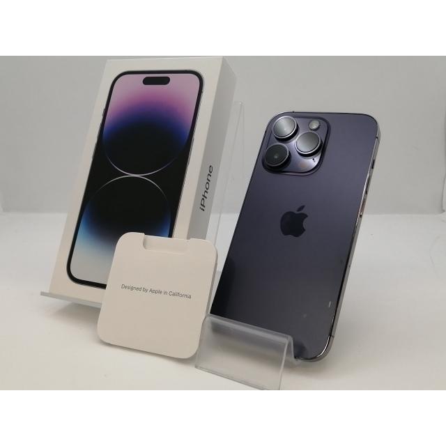 【中古】Apple 国内版 【SIMフリー】 iPhone 14 Pro 256GB ディープパープル MQ1E3J/A【新宿東口】保証期間１ヶ月【ランクB】の画像