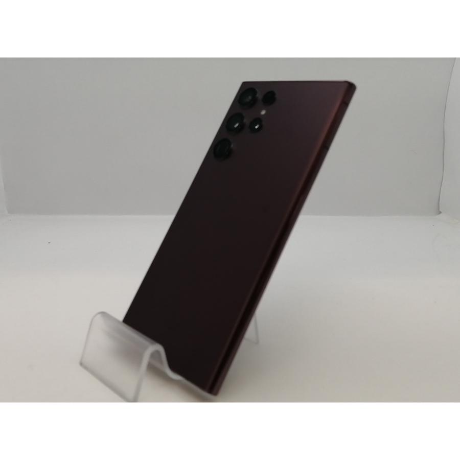 中古】SAMSUNG au 【SIMフリー】 Galaxy S22 Ultra バーガンディ 12GB