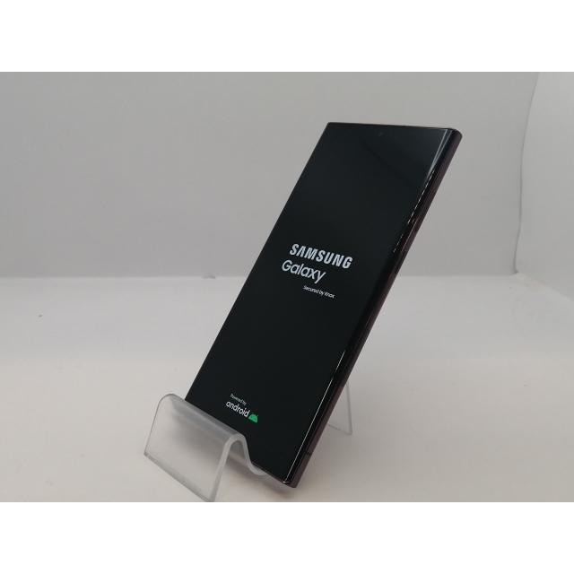 中古】SAMSUNG au 【SIMフリー】 Galaxy S22 Ultra バーガンディ 12GB