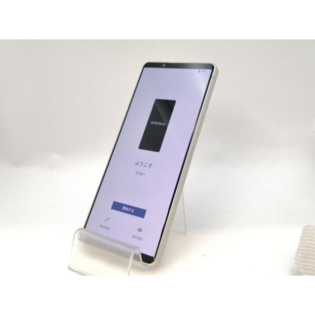 中古】SONY au 【SIMフリー】 Xperia 5 IV 8GB 128GB SOG09 エクリュ