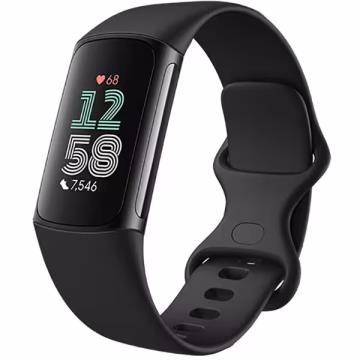未使用】Fitbit Fitbit Charge 6 Obsidianバンド/Blackアルミニウム 