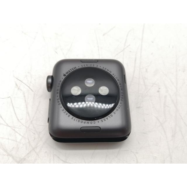 Apple Watch - アップルウォッチ3  38mm スペースグレイ 新品未使用品 ケース付き 中古】Apple Watch Series 3 GPS 38mm スペースグレイ