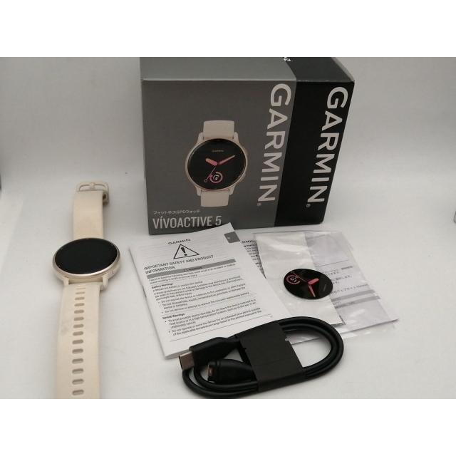 【中古美品】GARMIN ガーミン vivoactive 5 中古】Garmin vivoactive 5 Ivory/Cream Gold 010-02862-41【神保町