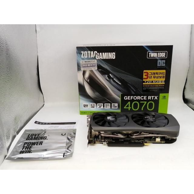 中古】ZOTAC ZOTAC GAMING GeForce RTX 4070 Twin Edge OC ZT-D40700H