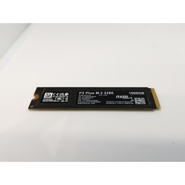 中古】Crucial P3 Plus(CT1000P3PSSD8) 1TB/M.2 2280(PCIe4.0 NVMe