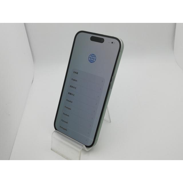 【中古】Apple docomo 【SIMフリー】 iPhone 15 128GB グリーン MTMM3J/A【新橋烏森通り】保証期間１ヶ月【ランクA】の画像