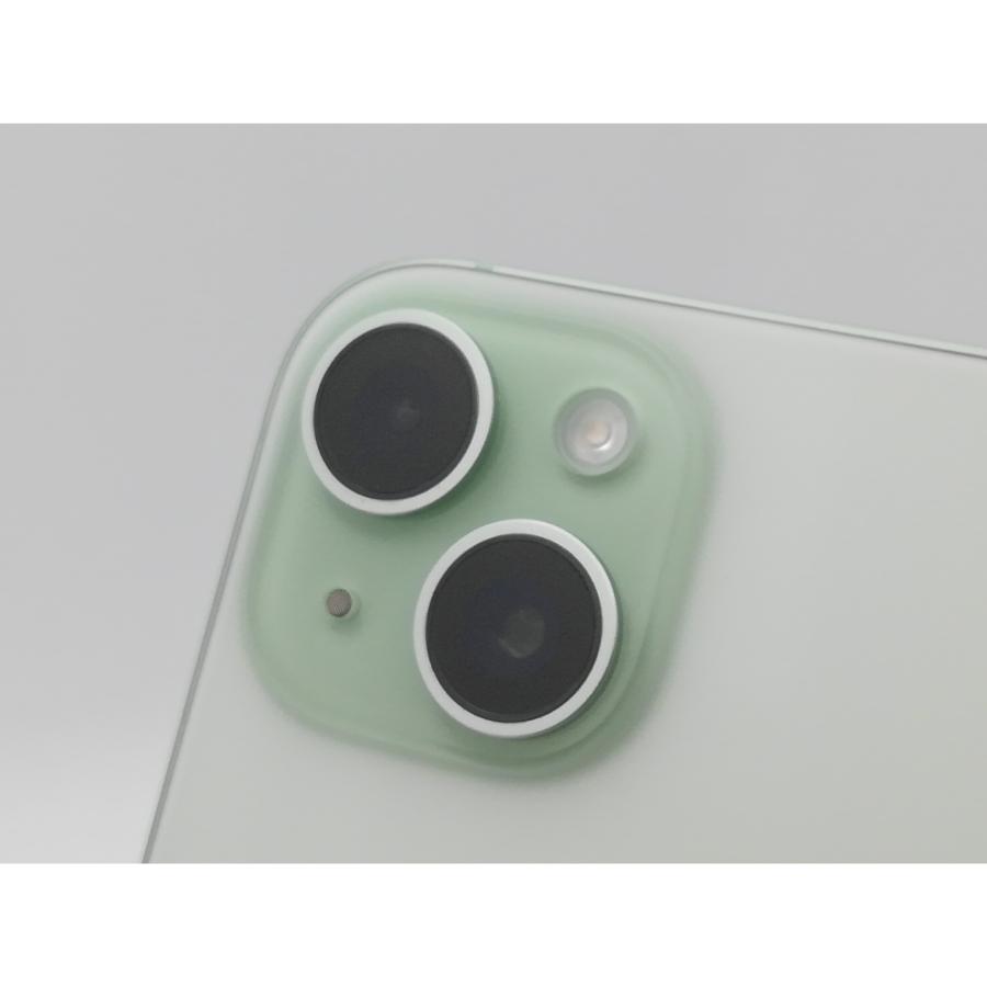 【中古】Apple docomo 【SIMフリー】 iPhone 15 128GB グリーン MTMM3J/A【新橋烏森通り】保証期間１ヶ月【ランクA】の画像