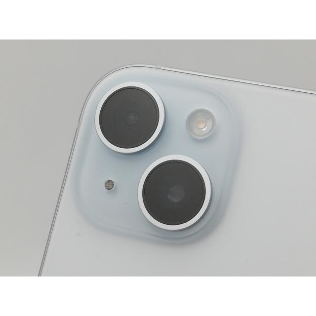 【中古】Apple au 【SIMフリー】 iPhone 15 128GB ブルー MTML3J/A【新橋烏森通り】保証期間１ヶ月【ランクA】の画像