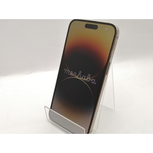 【中古】Apple au 【SIMフリー】 iPhone 14 Pro Max 512GB ゴールド MQ9H3J/A【神保町】保証期間１ヶ月【ランクC】の画像