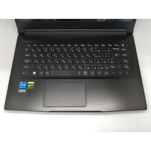 【中古】MSI GF63 Thin GF63-11SC-063JP ブラック【i7-11800H 16G 512G(SSD) GTX1650 WiFi 15LCD(1920x1080) Win11H】【アリオ倉敷】保証期間１ヶ月【ランクB】の画像