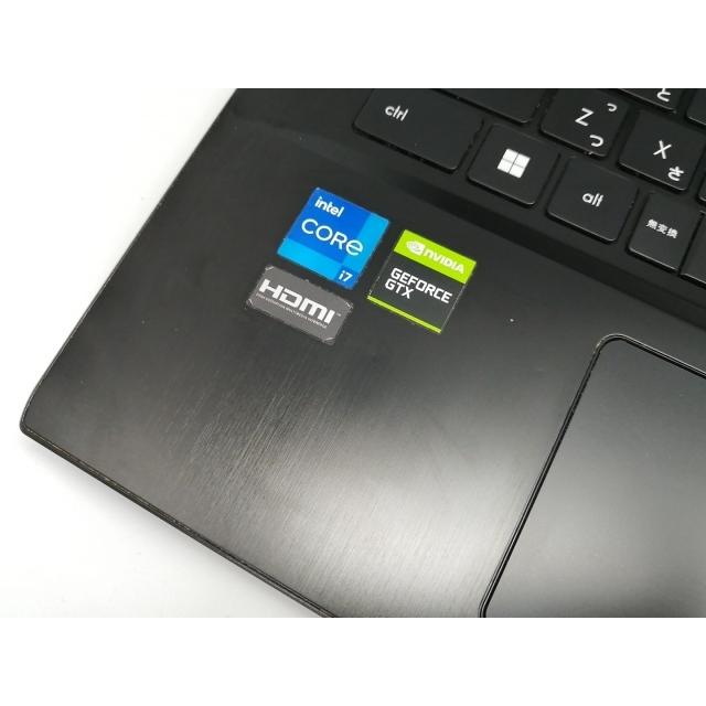 【中古】MSI GF63 Thin GF63-11SC-063JP ブラック【i7-11800H 16G 512G(SSD) GTX1650 WiFi 15LCD(1920x1080) Win11H】【アリオ倉敷】保証期間１ヶ月【ランクB】の画像
