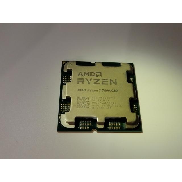 【中古】AMD Ryzen 7 7800X3D (4.2GHz/TC:5GHz) BOX AM5/8C/16T/L3 96MB/Radeon Graphics/TDP 120W【東池袋1丁目】言いはなつ継続期間１週