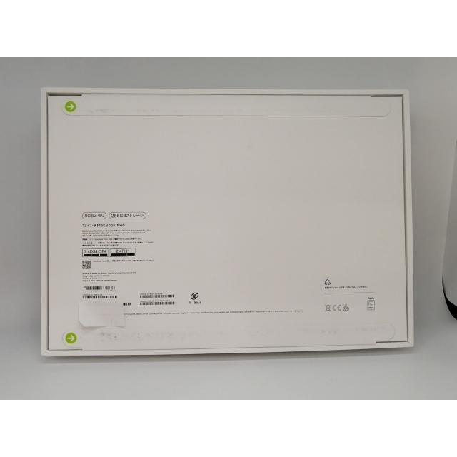 未使用】Apple MacBook Neo 13インチ A18 Pro(CPU:6C/GPU:5C) 8GB