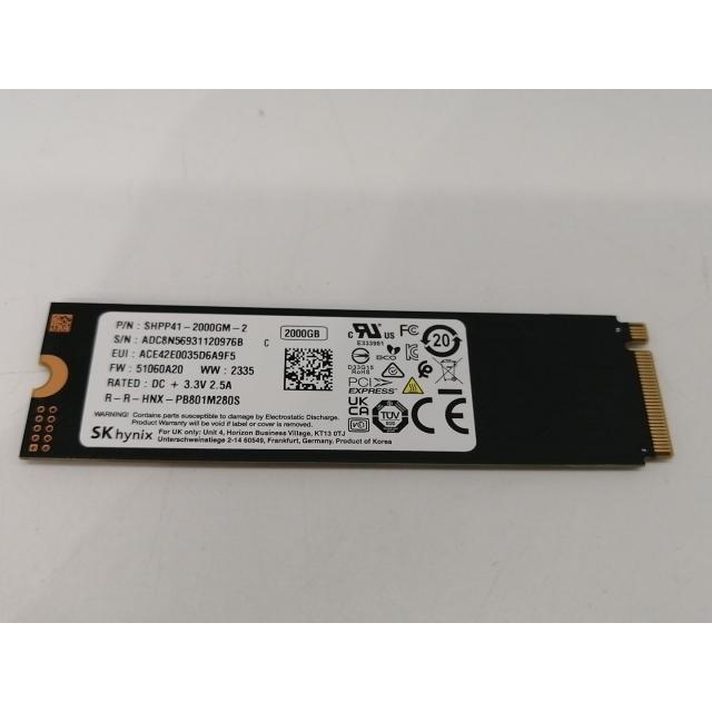 中古】各社 2TB SSD (M.2 2280/PCIe4.0 NVMe)【東池袋1丁目】保証期間