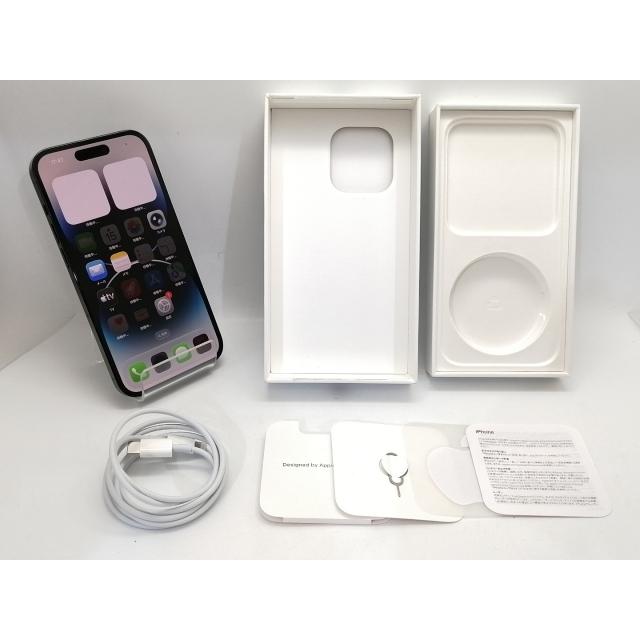 【中古】Apple docomo 【SIMフリー】 iPhone 14 Pro 128GB スペースブラック MPXU3J/A【高崎モントレー】保証期間１ヶ月【ランクC】の画像
