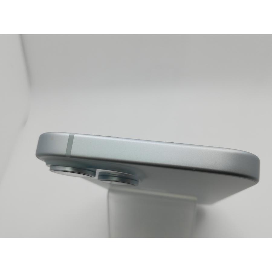 【中古】Apple au 【SIMフリー】 iPhone 15 128GB ブルー MTML3J/A【新橋烏森通り】保証期間１ヶ月【ランクA】の画像