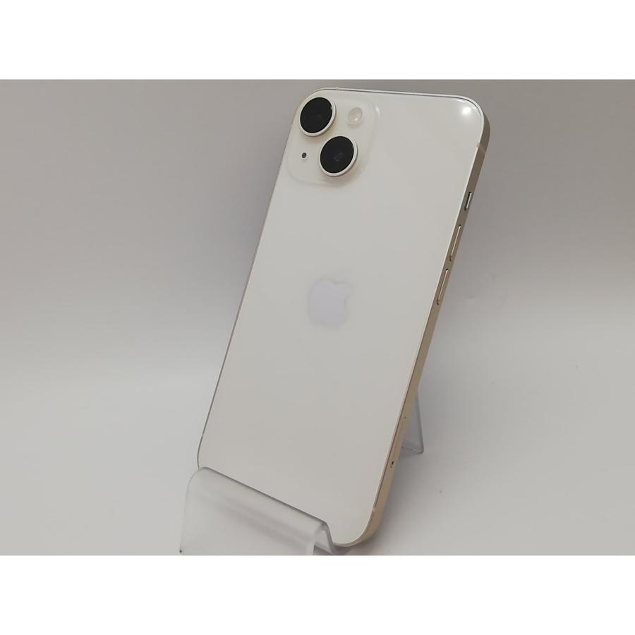 【中古】Apple au 【SIMフリー】 iPhone 14 128GB スターライト MPUQ3J/A【府中ル・シーニュ】保証期間１ヶ月【ランクA】