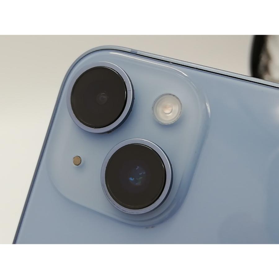 【中古】Apple docomo 【SIMフリー】 iPhone 14 128GB ブルー MPVJ3J/A【府中ル・シーニュ】保証期間１ヶ月【ランクA】の画像