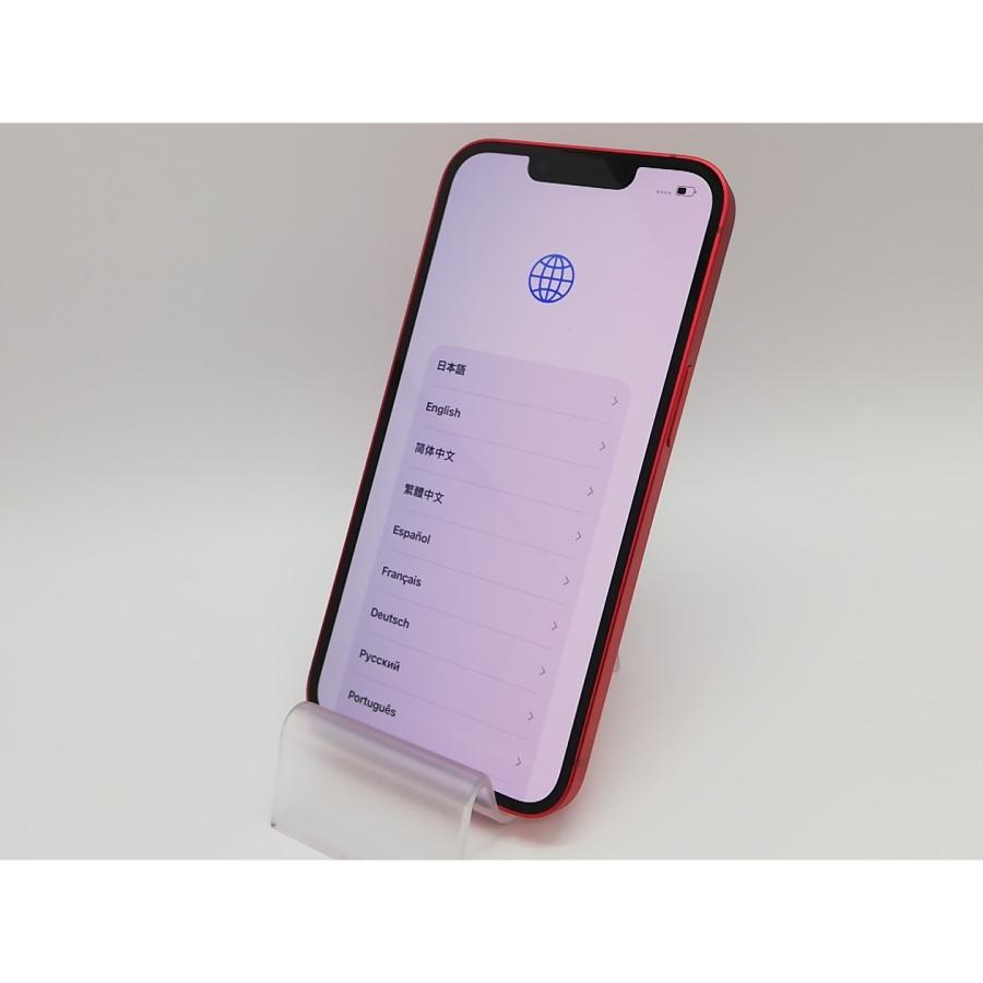 【中古】Apple 国内版 【SIMフリー】 iPhone 14 128GB  (PRODUCT)RED MPV93J/A【府中ル・シーニュ】保証期間１ヶ月【ランクA】の画像