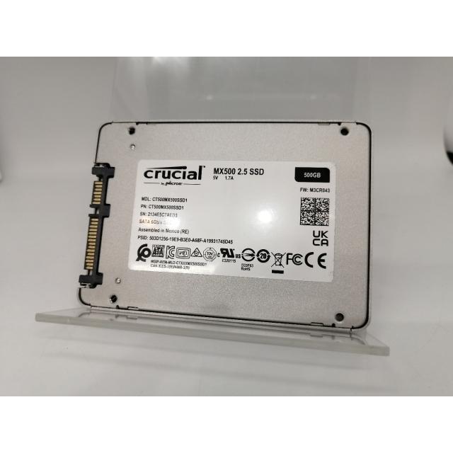 【中古】crucial MX500 CT500MX500SSD1 500GB 中古】Crucial MX500 CT500MX500SSD1 500GB/SSD/6GbpsSATA/2018年1月