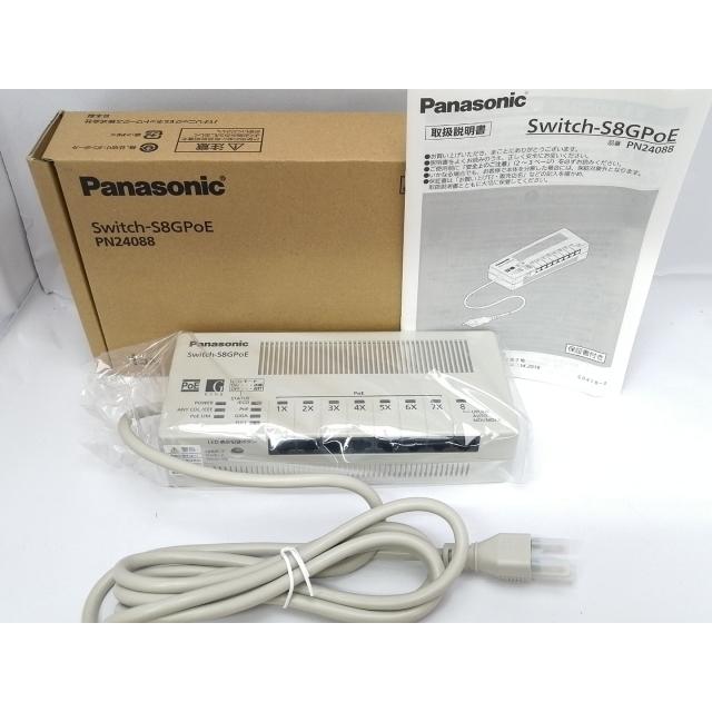 中古】Panasonic PoE給電スイッチングハブ PN24088 Switch-S8GPoE