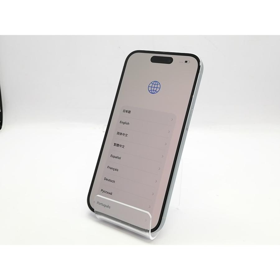 【中古】Apple au 【SIMフリー】 iPhone 15 128GB ブルー MTML3J/A【立川フロム中武】保証期間１ヶ月【ランクA】の画像