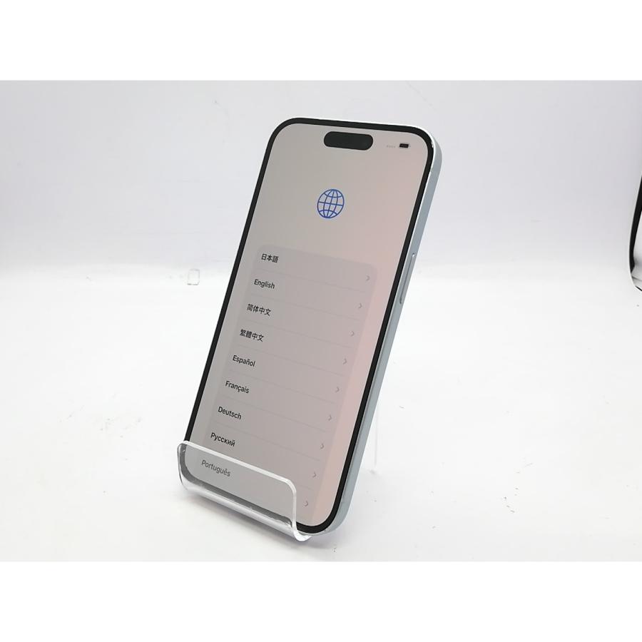 【中古】Apple docomo 【SIMフリー】 iPhone 15 128GB ブルー MTML3J/A【立川フロム中武】保証期間１ヶ月【ランクA】の画像