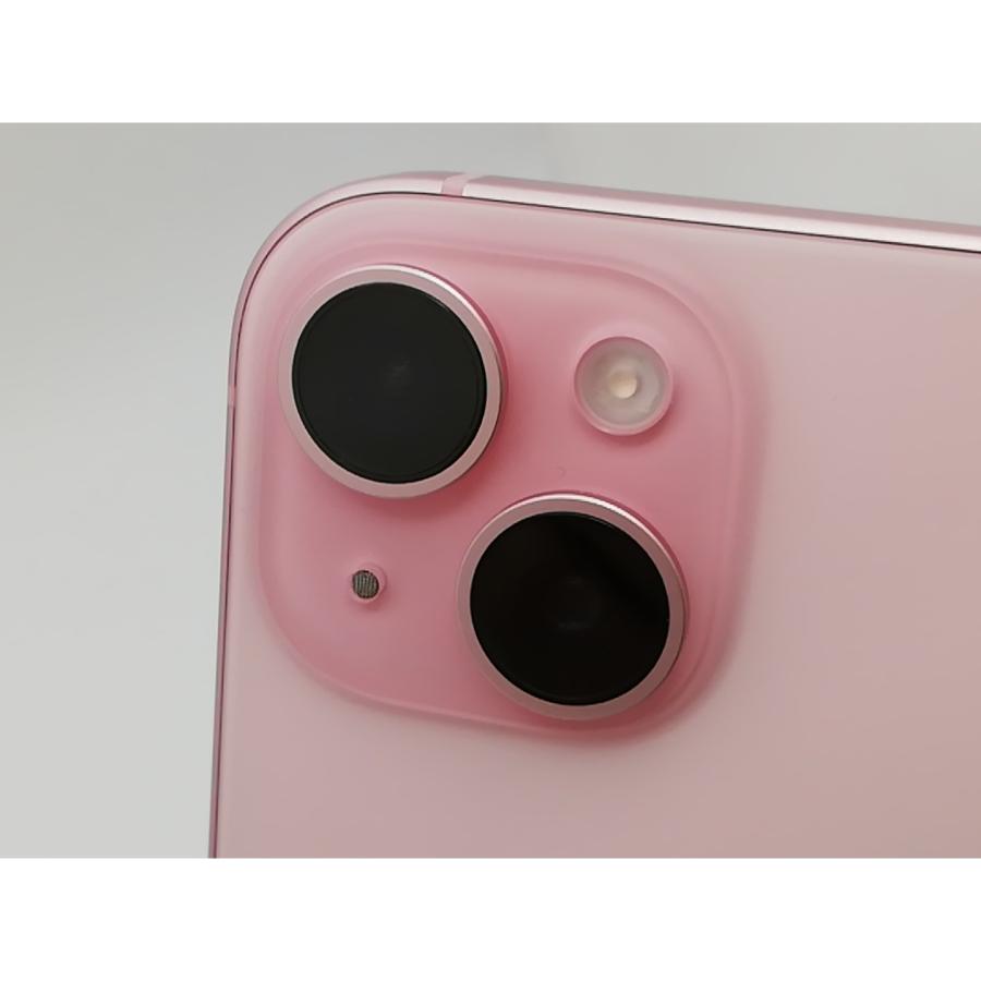 【中古】Apple au 【SIMフリー】 iPhone 15 128GB ピンク MTMJ3J/A【秋葉3号】保証期間１ヶ月【ランクA】の画像