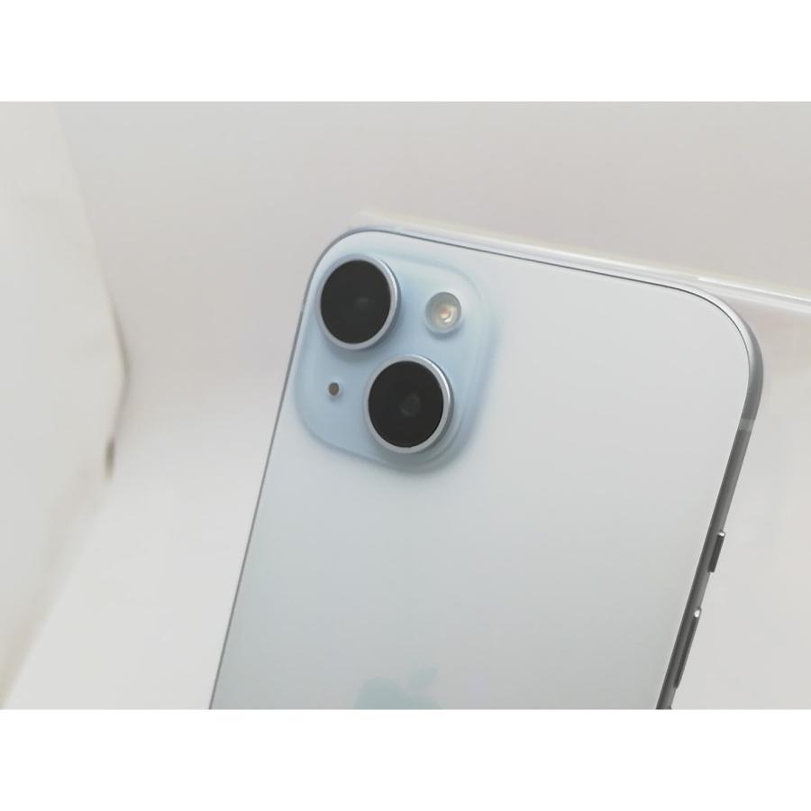 【中古】Apple docomo 【SIMフリー】 iPhone 15 128GB ブルー MTML3J/A【秋葉3号】保証期間１ヶ月【ランクA】の画像