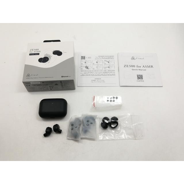 中古】final ZE500 for ASMR [DARK GRAY]【宇田川】保証期間1ヶ月