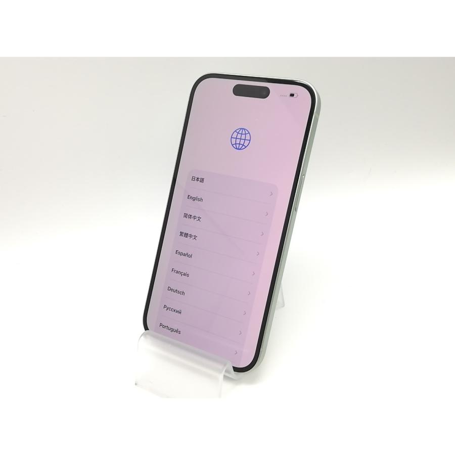 【中古】Apple 国内版 【SIMフリー】 iPhone 15 128GB グリーン MTMM3J/A【府中ル・シーニュ】保証期間１ヶ月【ランクA】の画像